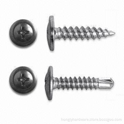 Modified Truss Head Screws, Made of C-1022 Steel, Used for Fixing Metal Constructions